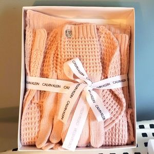 Calvin Klein hat, gloves and scarf gift set